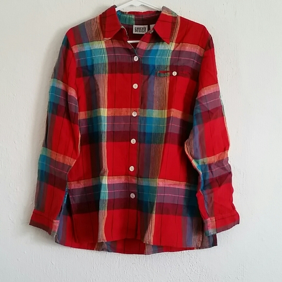 Chico's Tops - Chico's Linen Button-up Shirt Size Medium